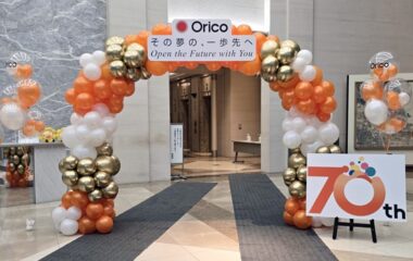 入社式ウエルカムバルーンアーチ