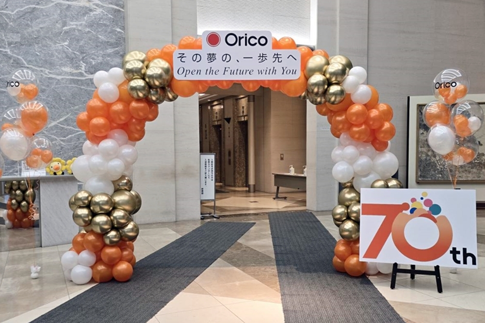 入社式ウエルカムバルーンアーチ