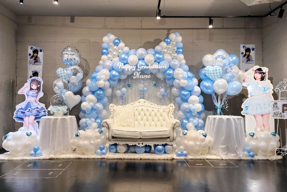 アイドル卒業イベントバルーンスタンド