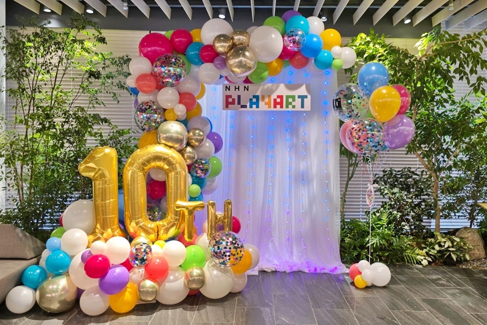 周年イベントバルーンフォトブース
